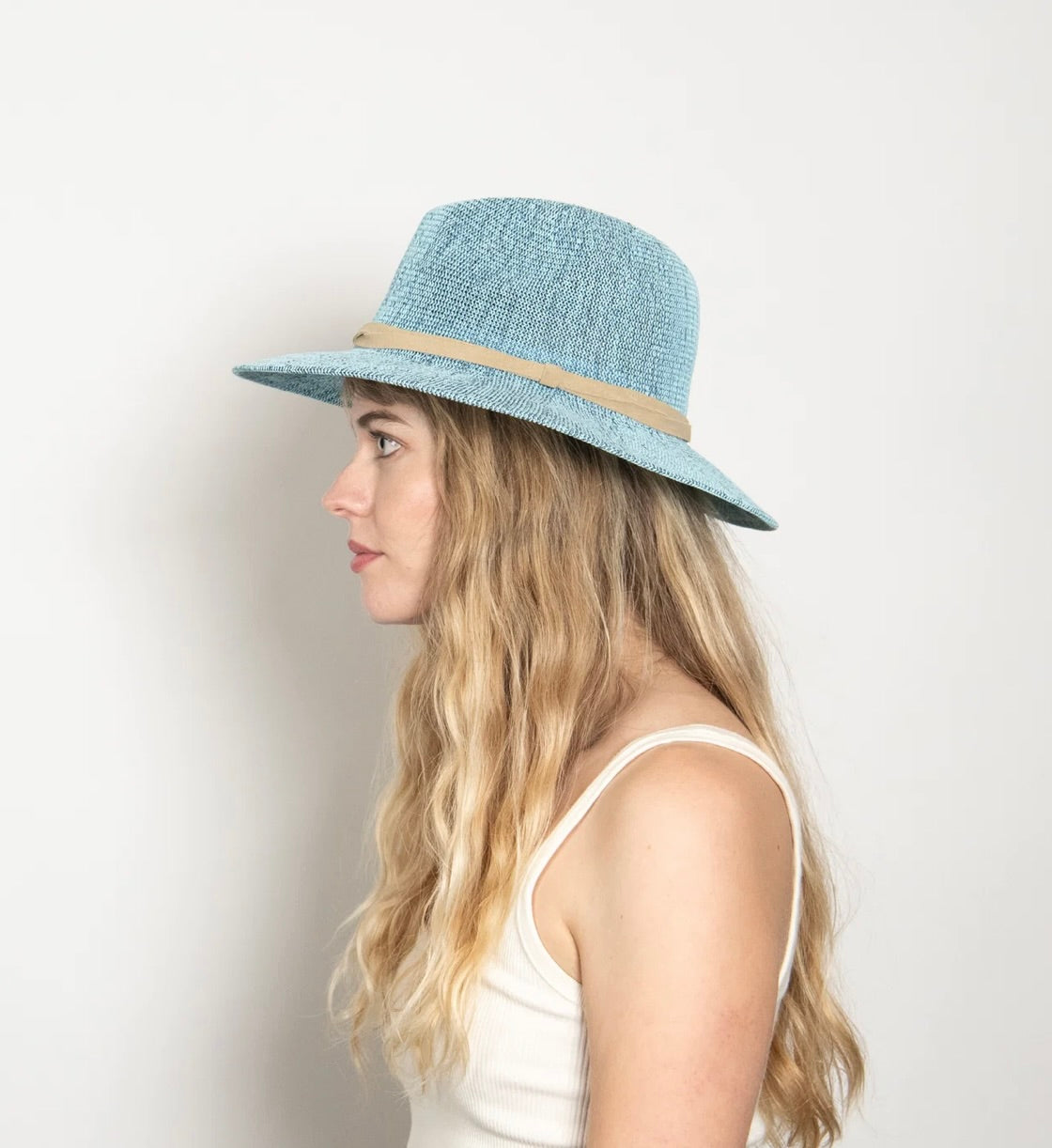 Open-Weave Lightweight Vacation Hat with Velcro Adjuster