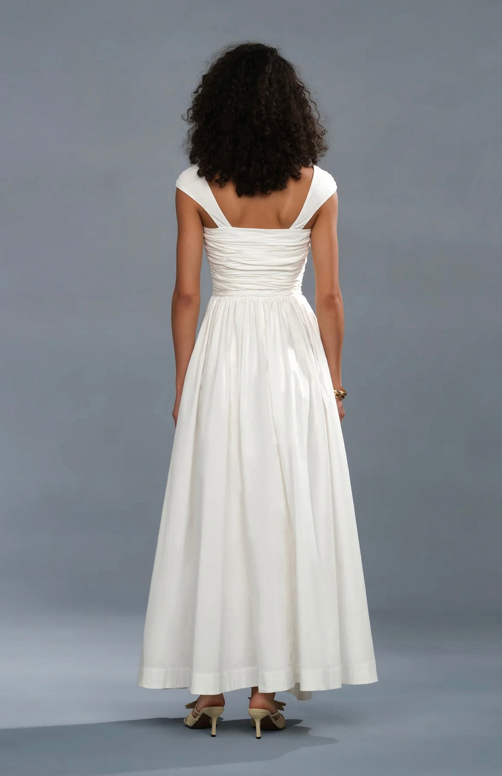 Faux Drop-Waist Fully-Lined Cotton Gown