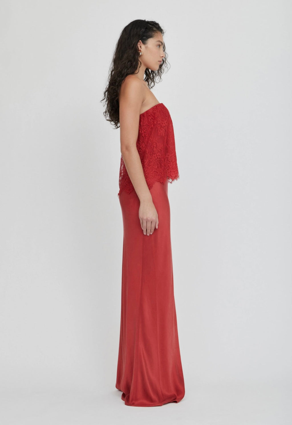 Crimson Bias Lace