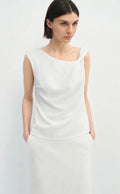 Cloud Twisted-Strap Fluid Top