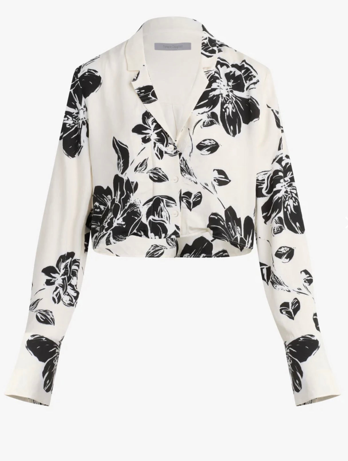 ‌Vintage Floral Satin Blouse