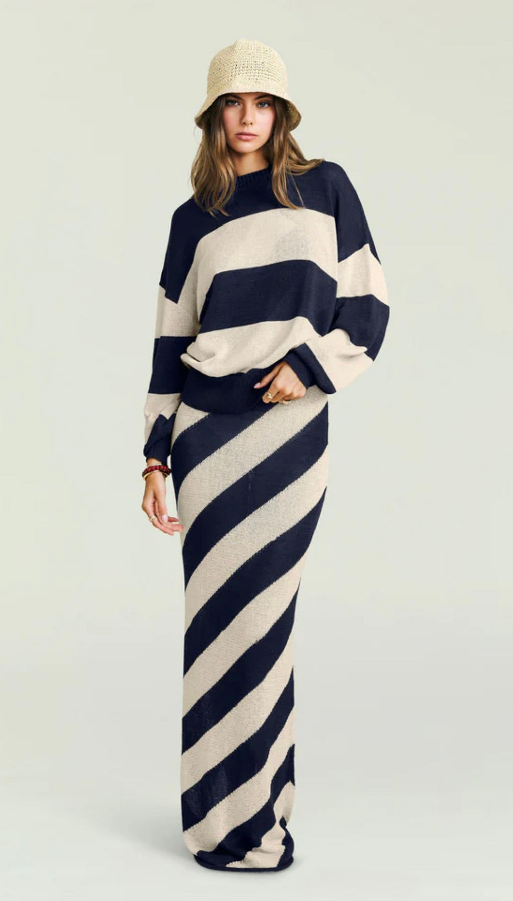 Eggshell Linen Blend Pullover