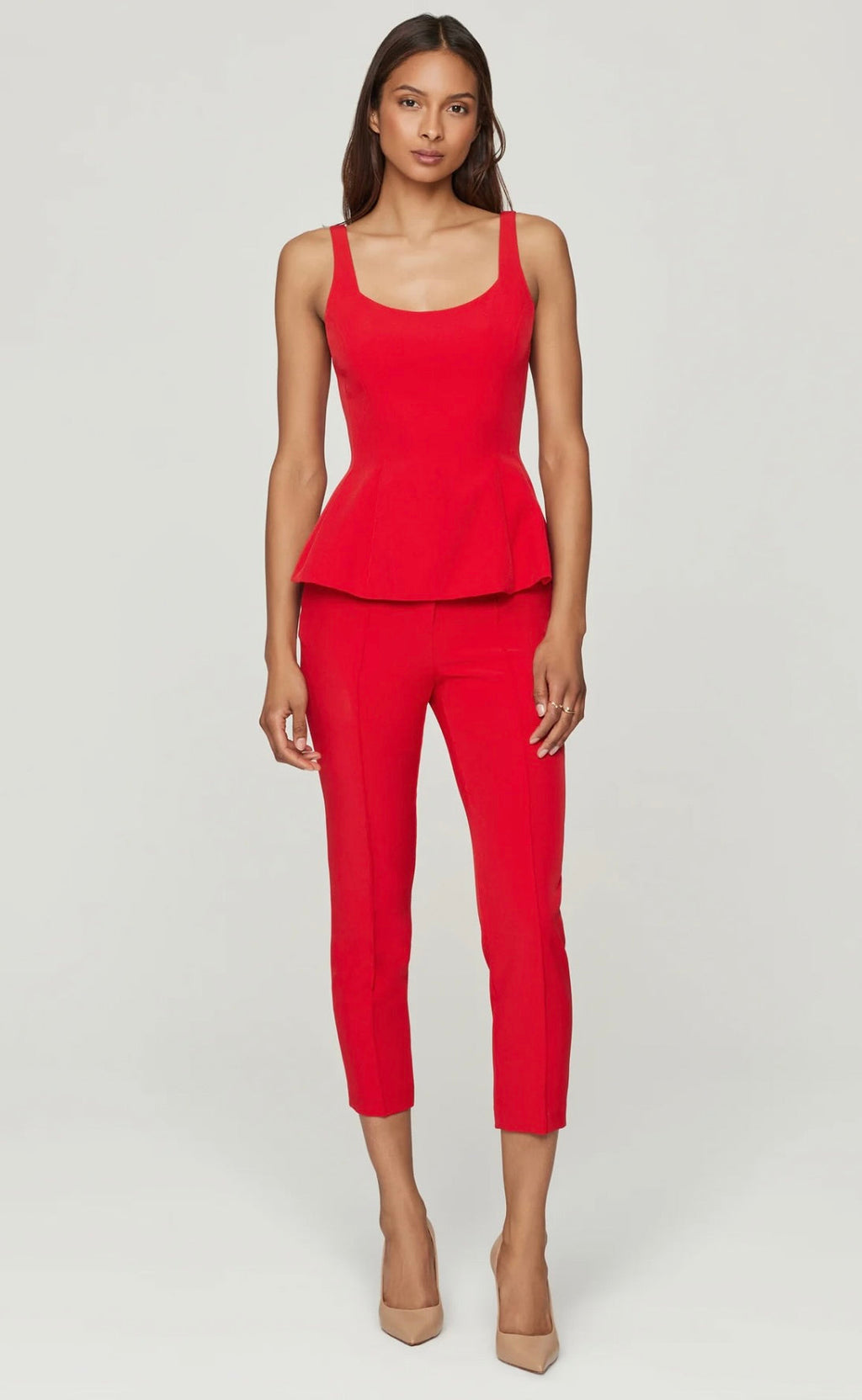 Sleeveless Peplum Top