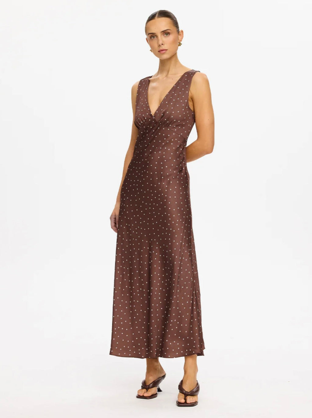 Chocolate Polka Drape