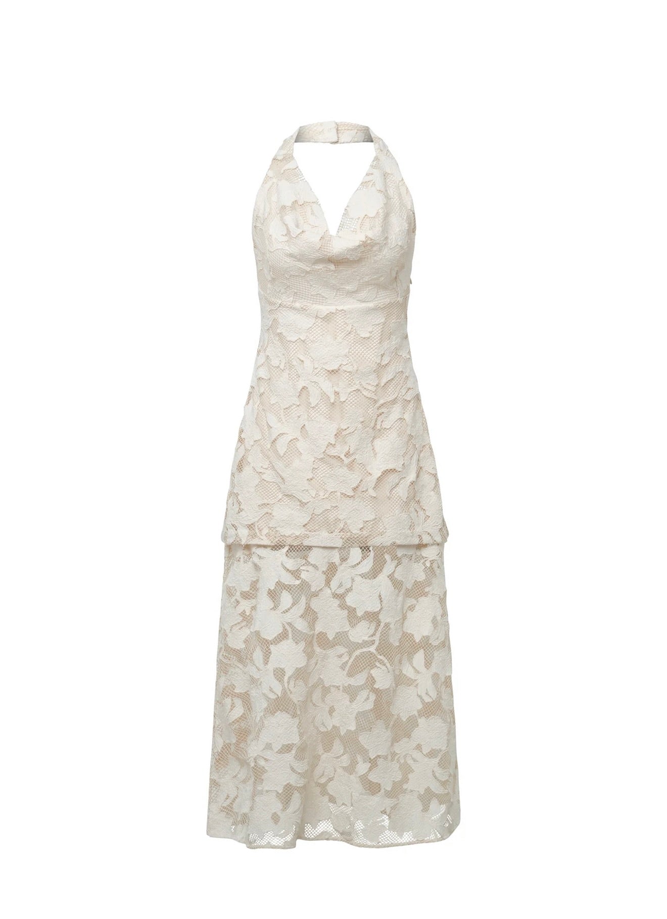 Storm Cloud Orchid Tiered Gown