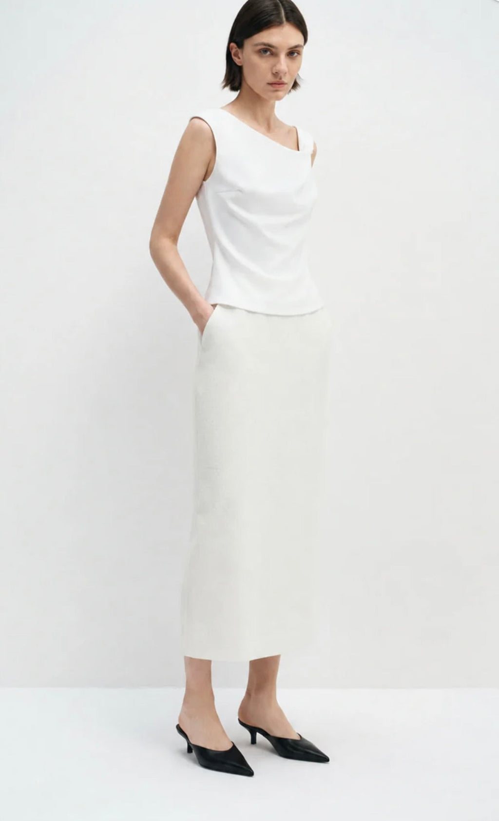 Cloud Twisted-Strap Fluid Top