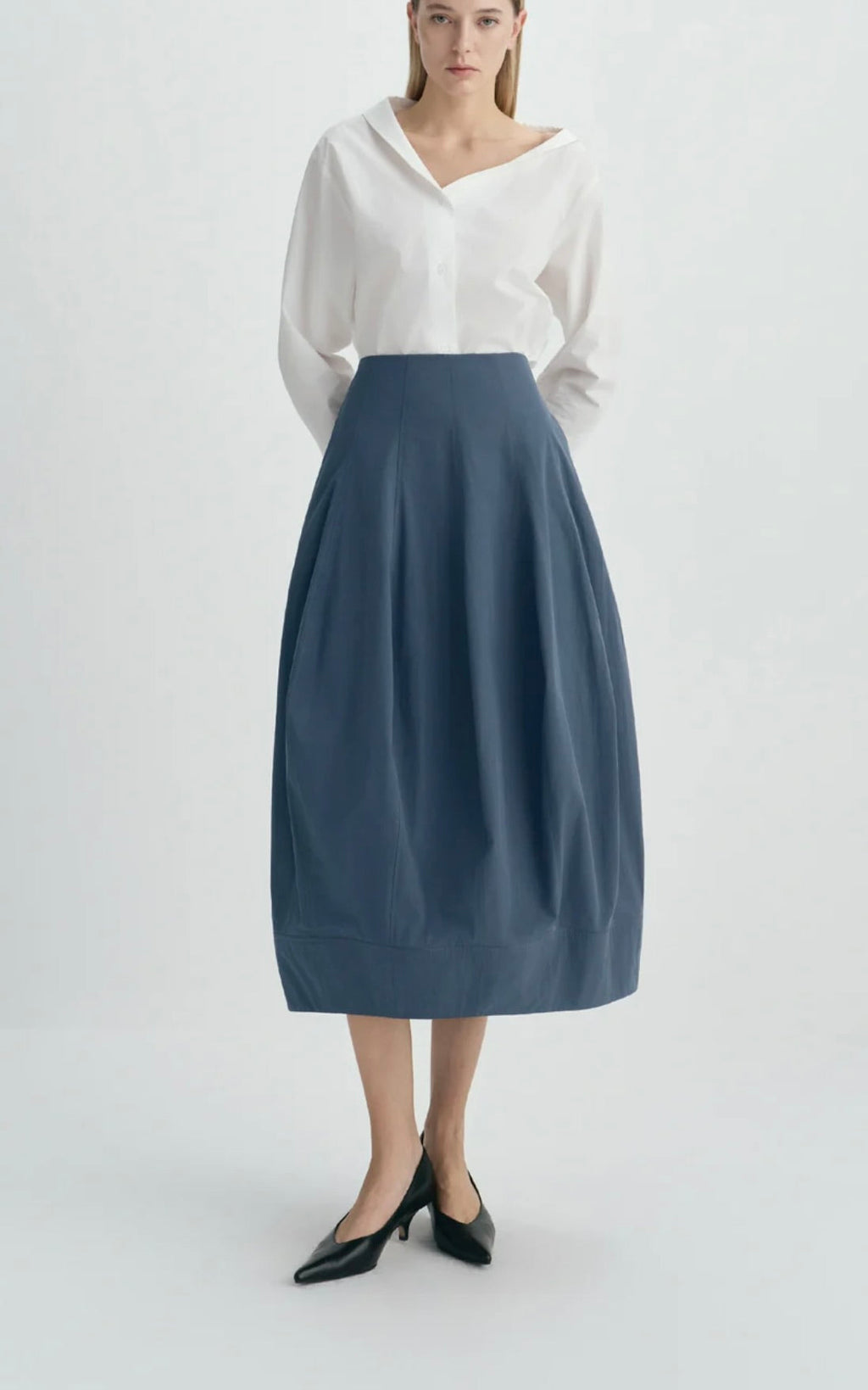 Structured Balloon Silhouette Midi
