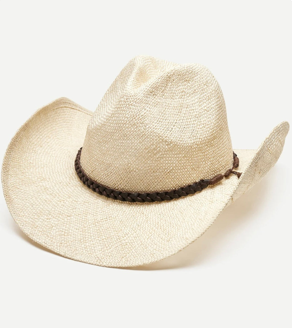 Velcro-Adjustable Wide-Brim Sisal Hat