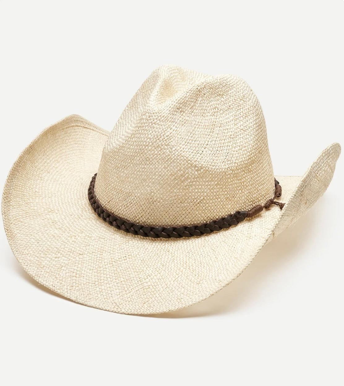 Velcro-Adjustable Wide-Brim Sisal Hat