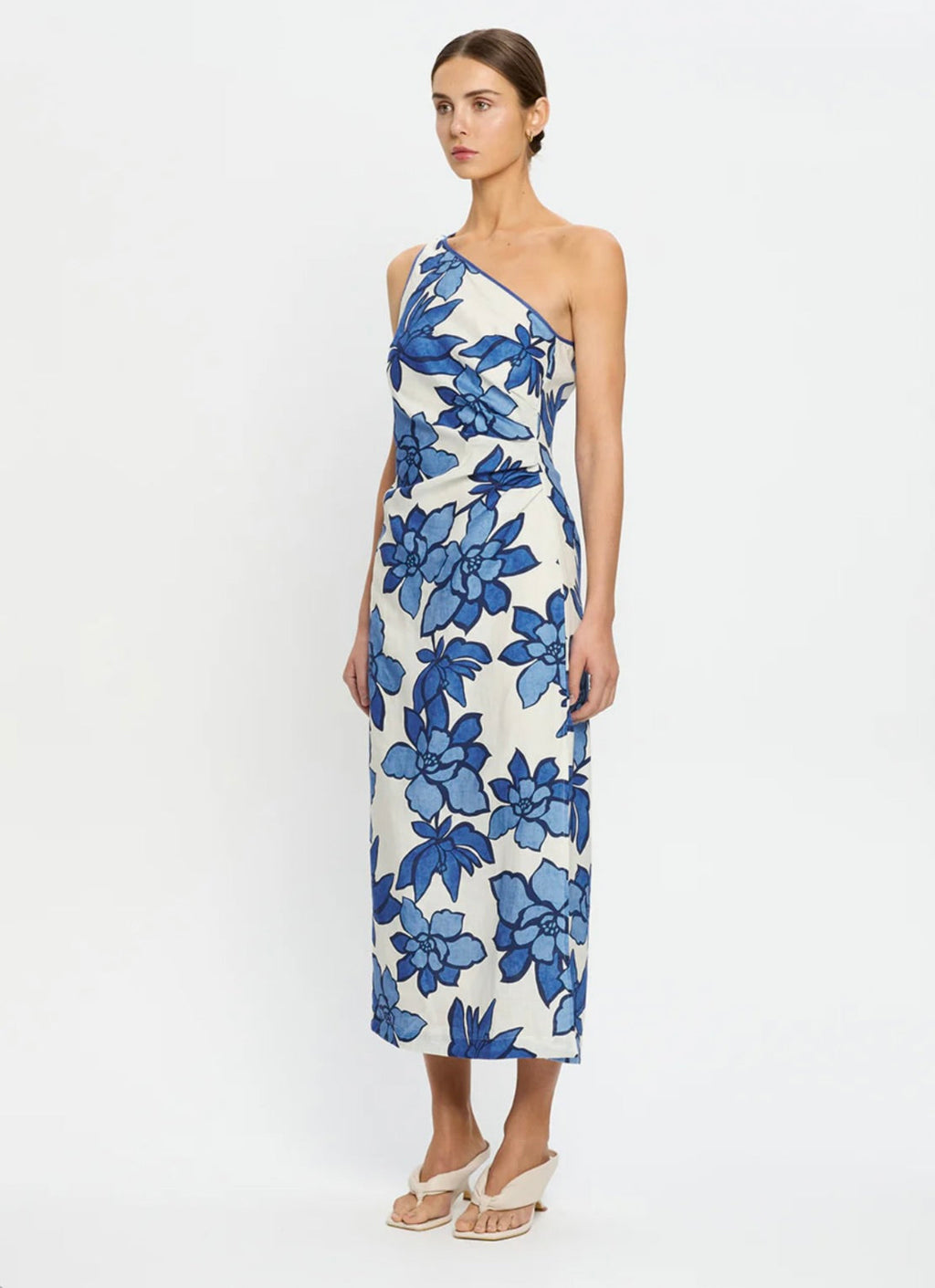 Tonal Blue Flared Column