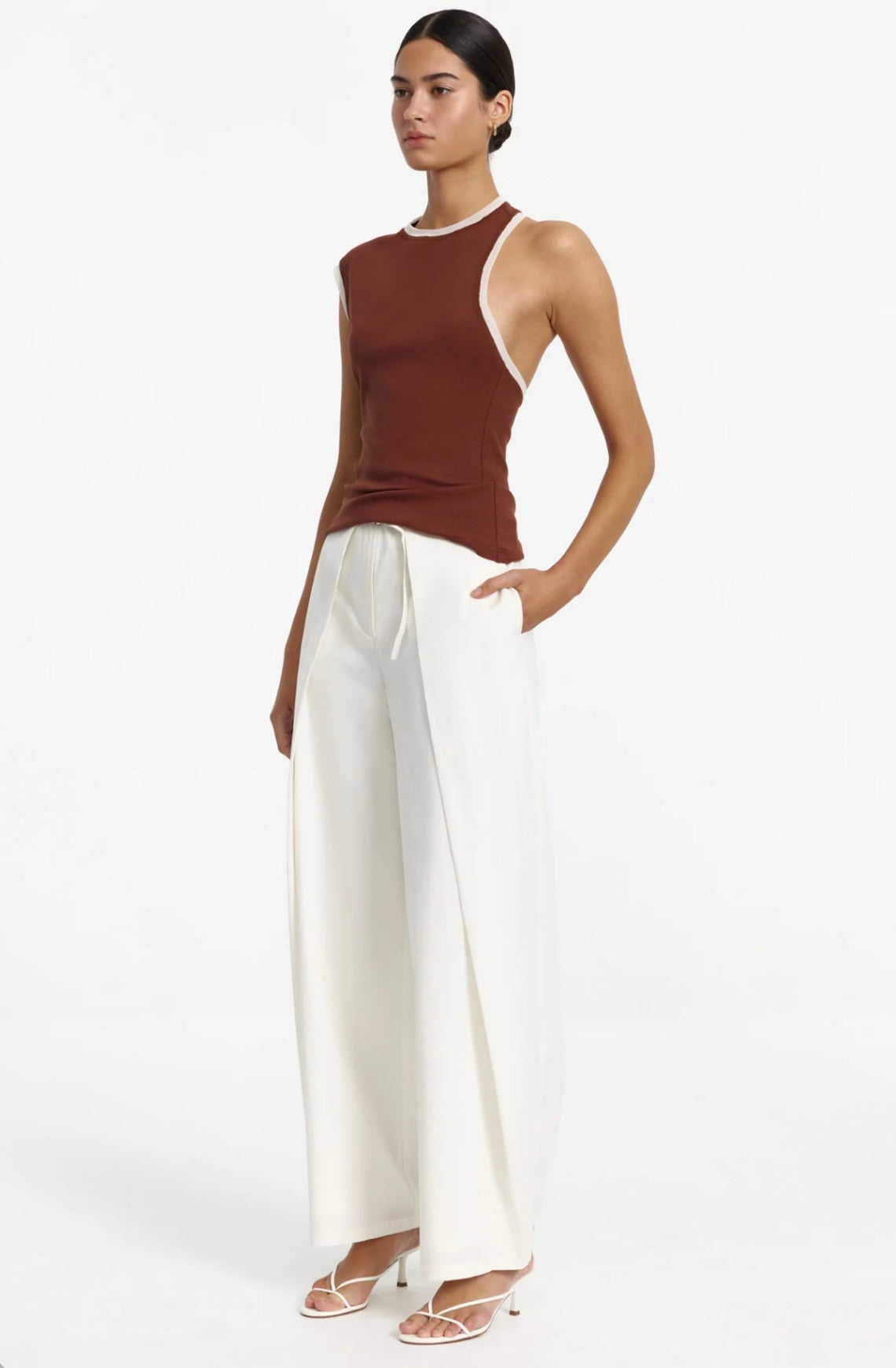 Pearl High-Waist Wide-Leg Pant