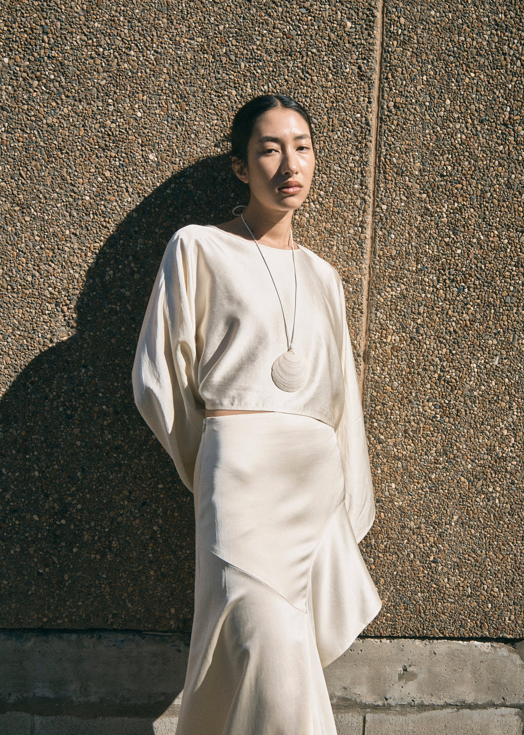 Vanilla Cape Sleeve Top