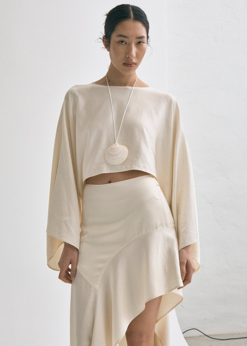 Vanilla Cape Sleeve Top