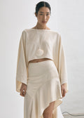 Vanilla Cape Sleeve Top