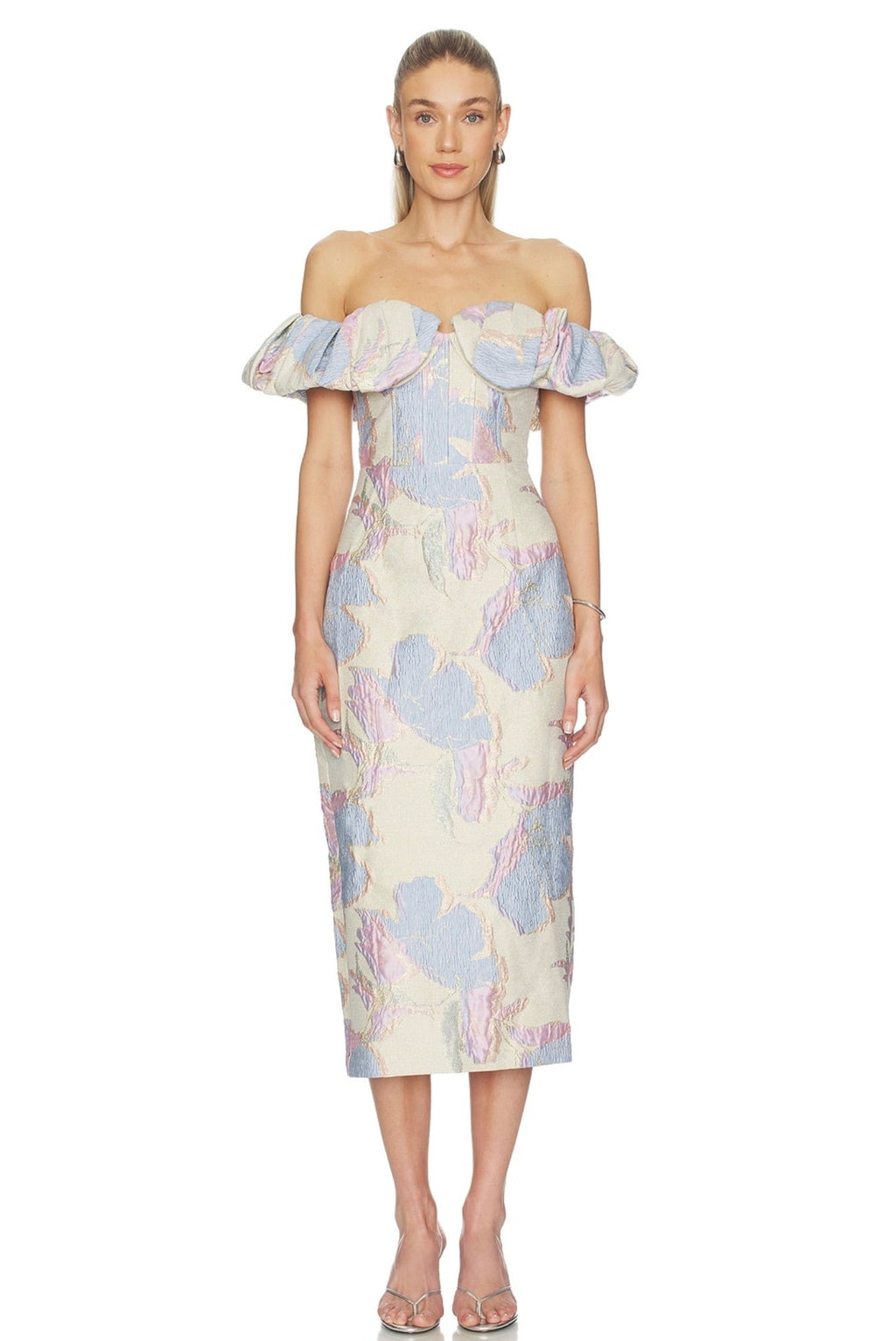 Pink-Lilac Floral Corset