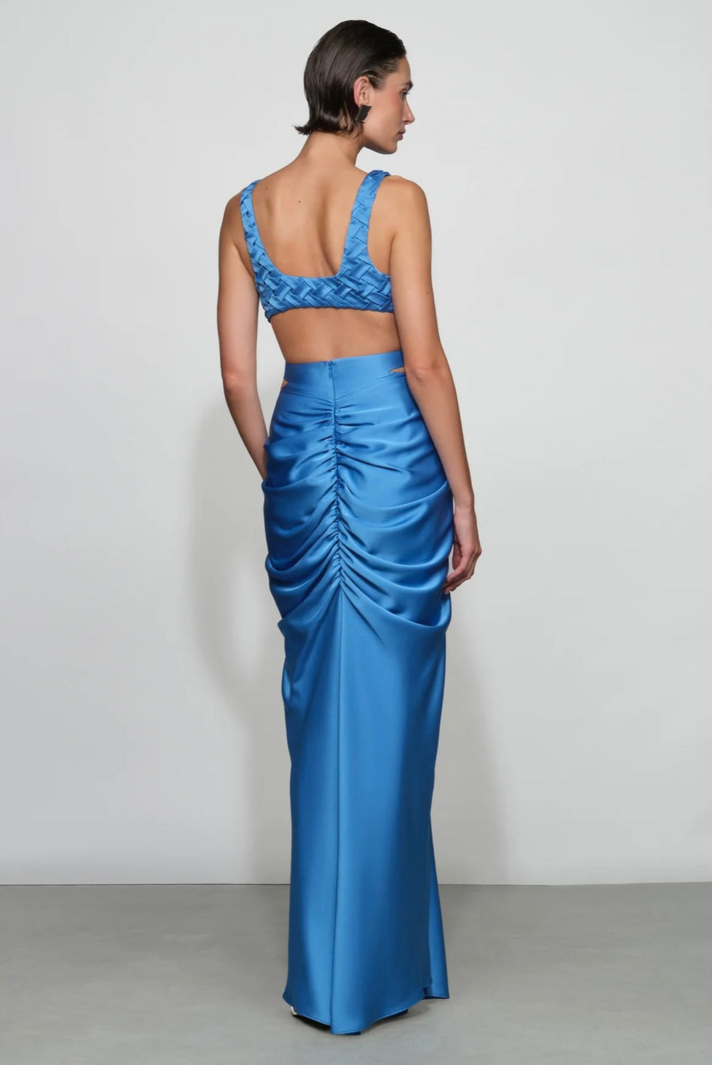 Dimensional Braided Sleeveless Maxi Dress