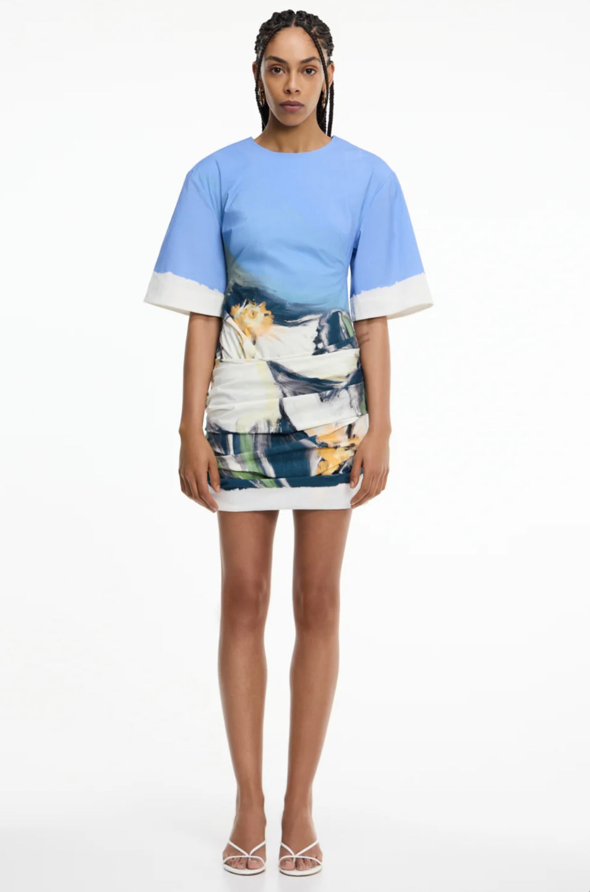 Posy Impression Abstract Dress