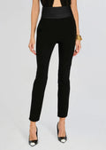 Black High-Rise Tuxedo Pants
