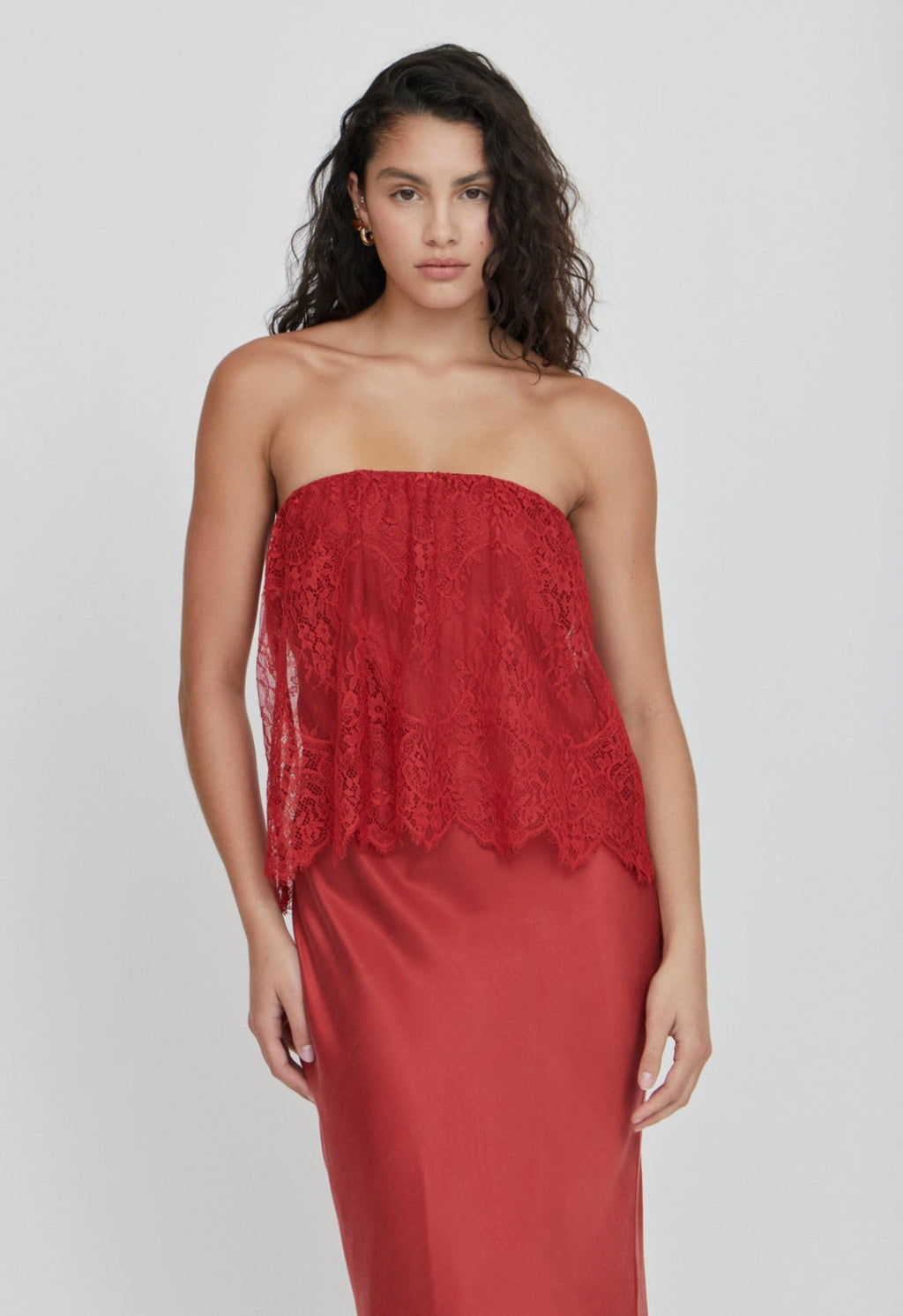 Crimson Bias Lace