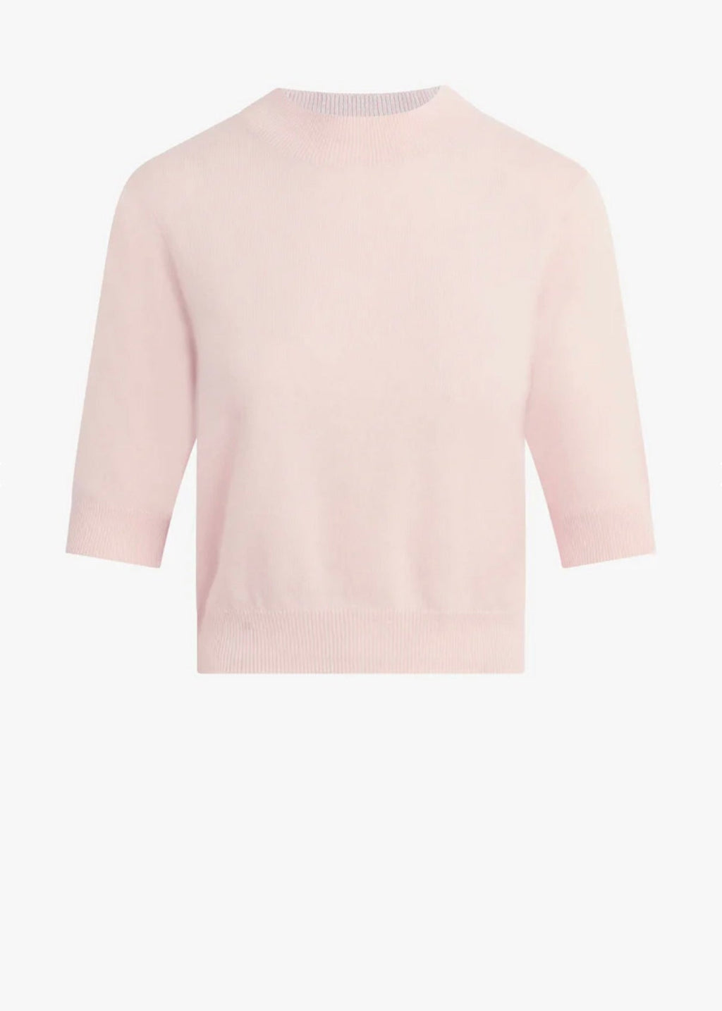 ‌Pale Pink Ribbed Pullover