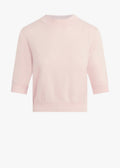 ‌Pale Pink Ribbed Pullover