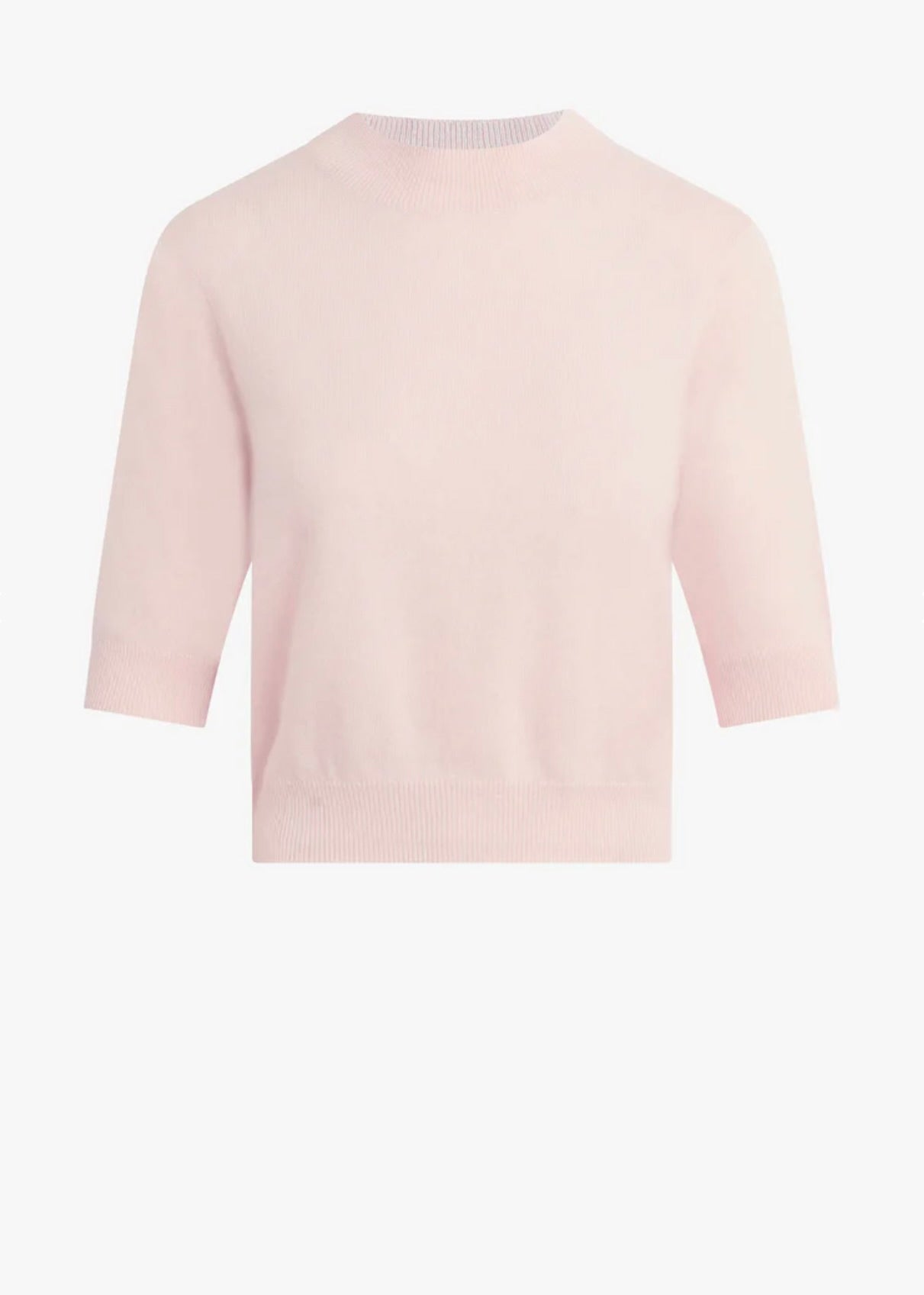 ‌Pale Pink Ribbed Pullover