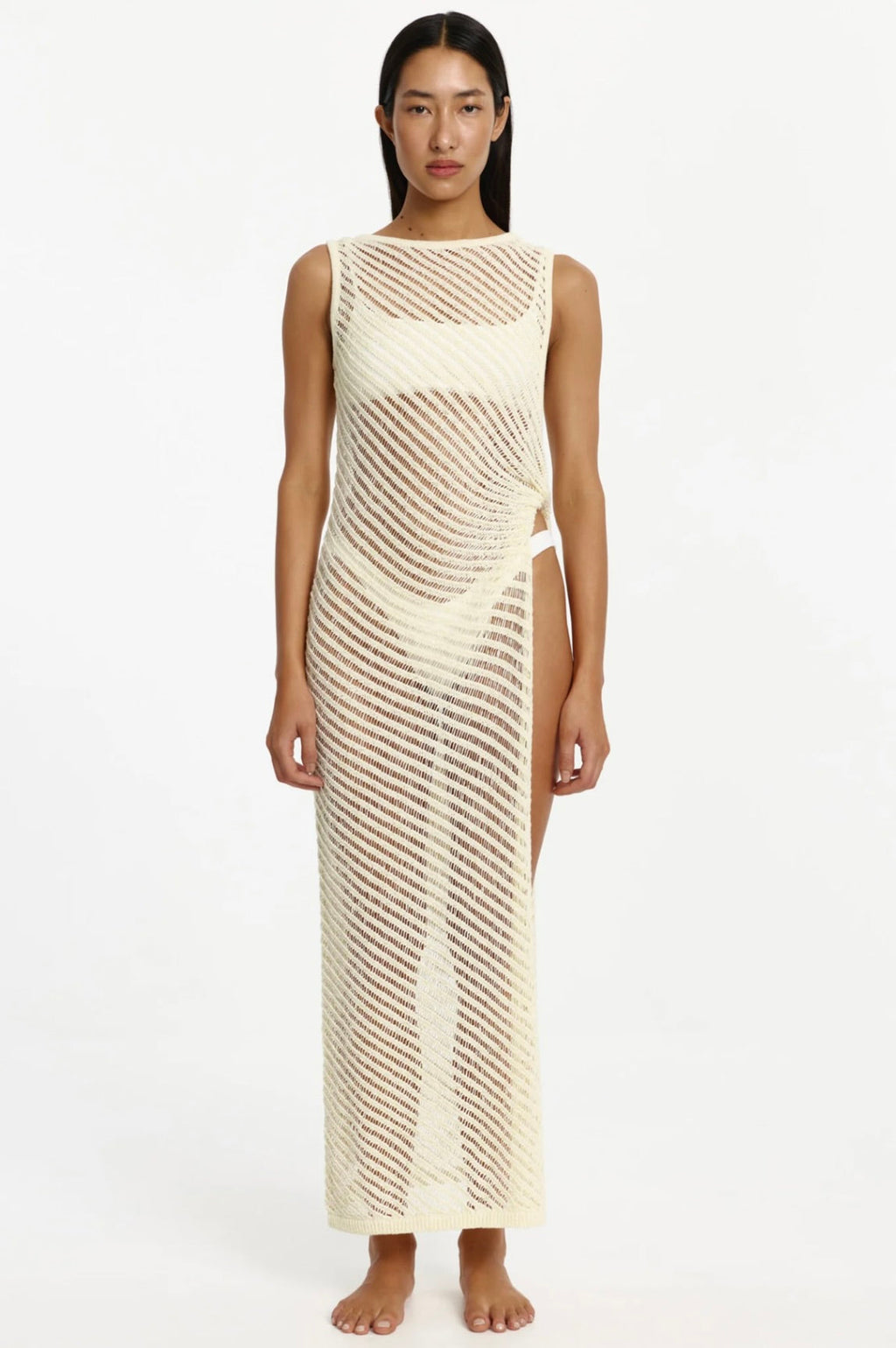Cream Diagonal Overlay