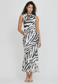 Cowl Neck Keyhole Dress
