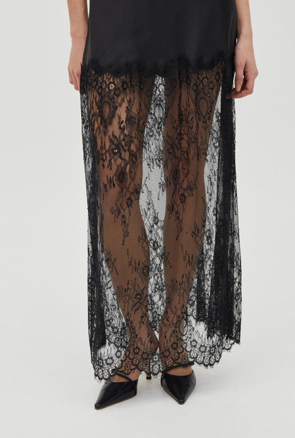 Smoke Bias Lace Maxi