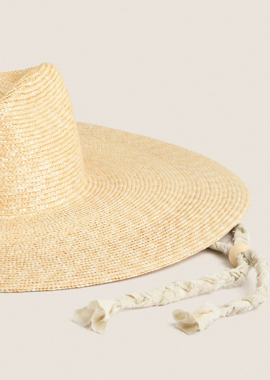 Velcro-Adjustable Wheat Straw Stampede Strap Sun Hat