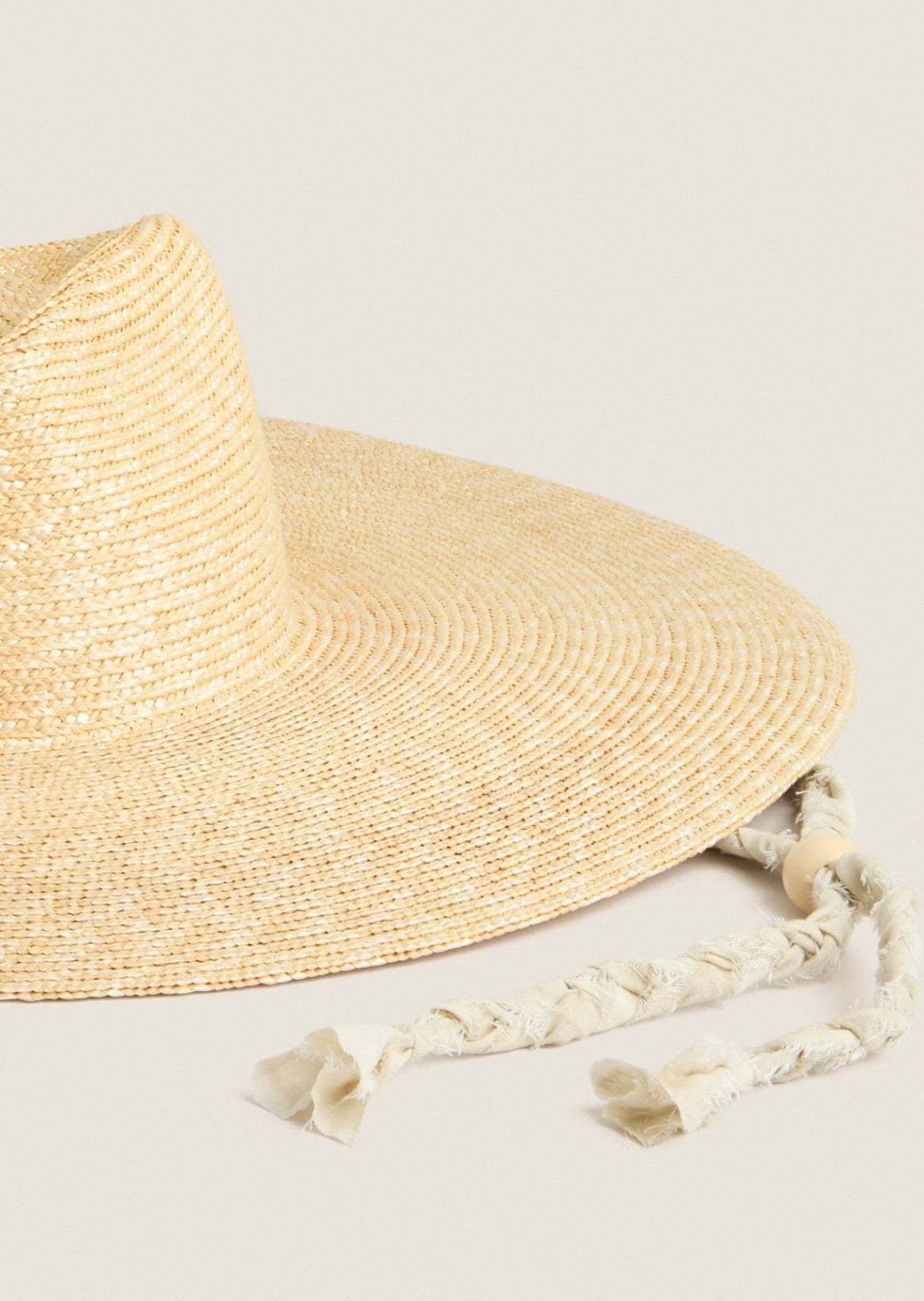 Velcro-Adjustable Wheat Straw Stampede Strap Sun Hat