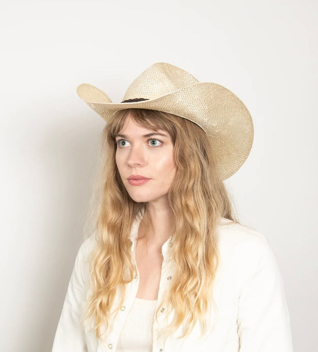 Velcro-Adjustable Wide-Brim Sisal Hat