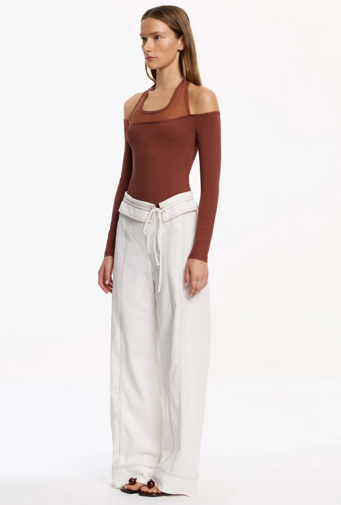 Fisherman-Style Foldover Waist Trousers