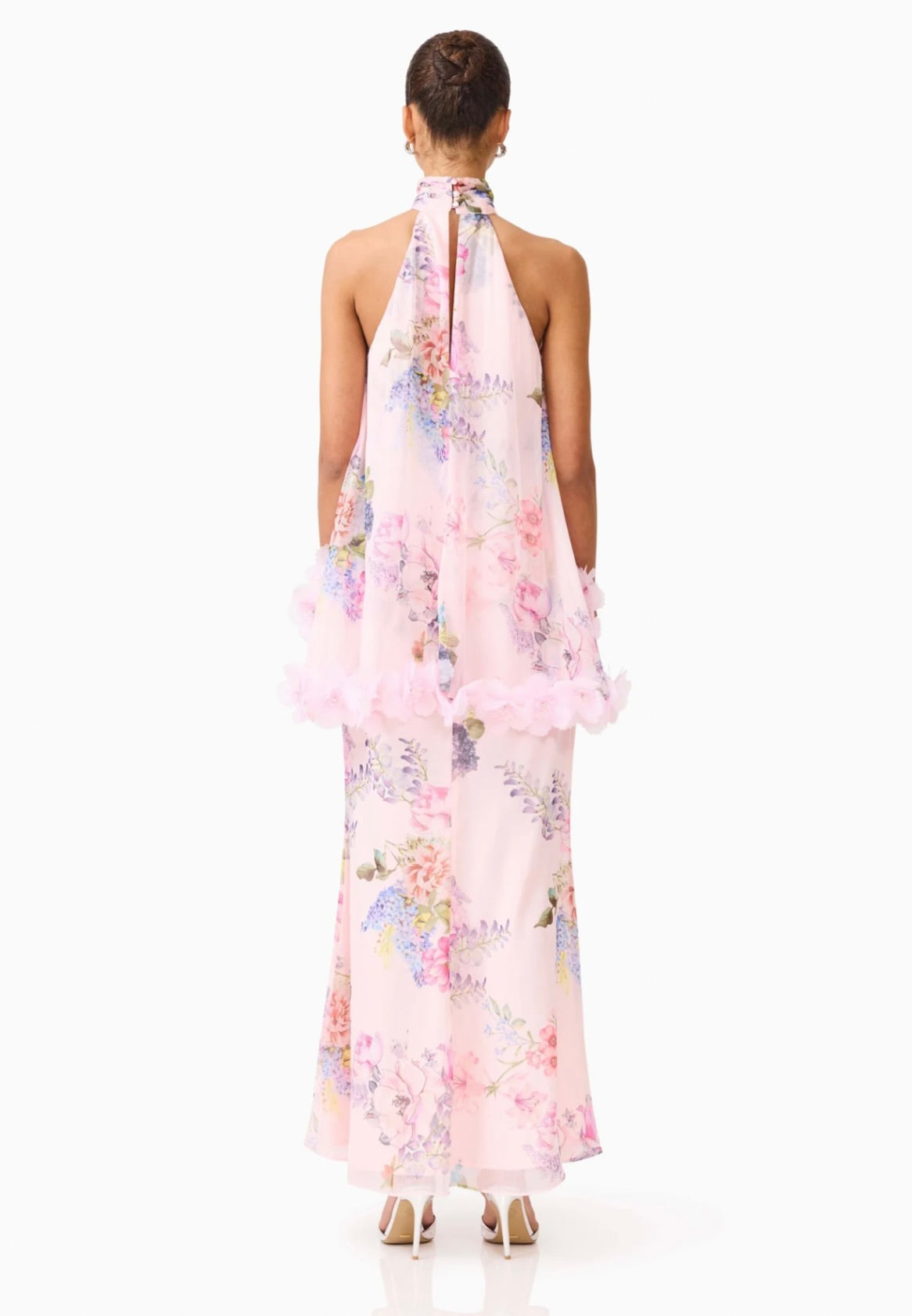 Pink Multi Floral Trim