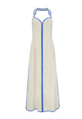 Blue White Halter Bead