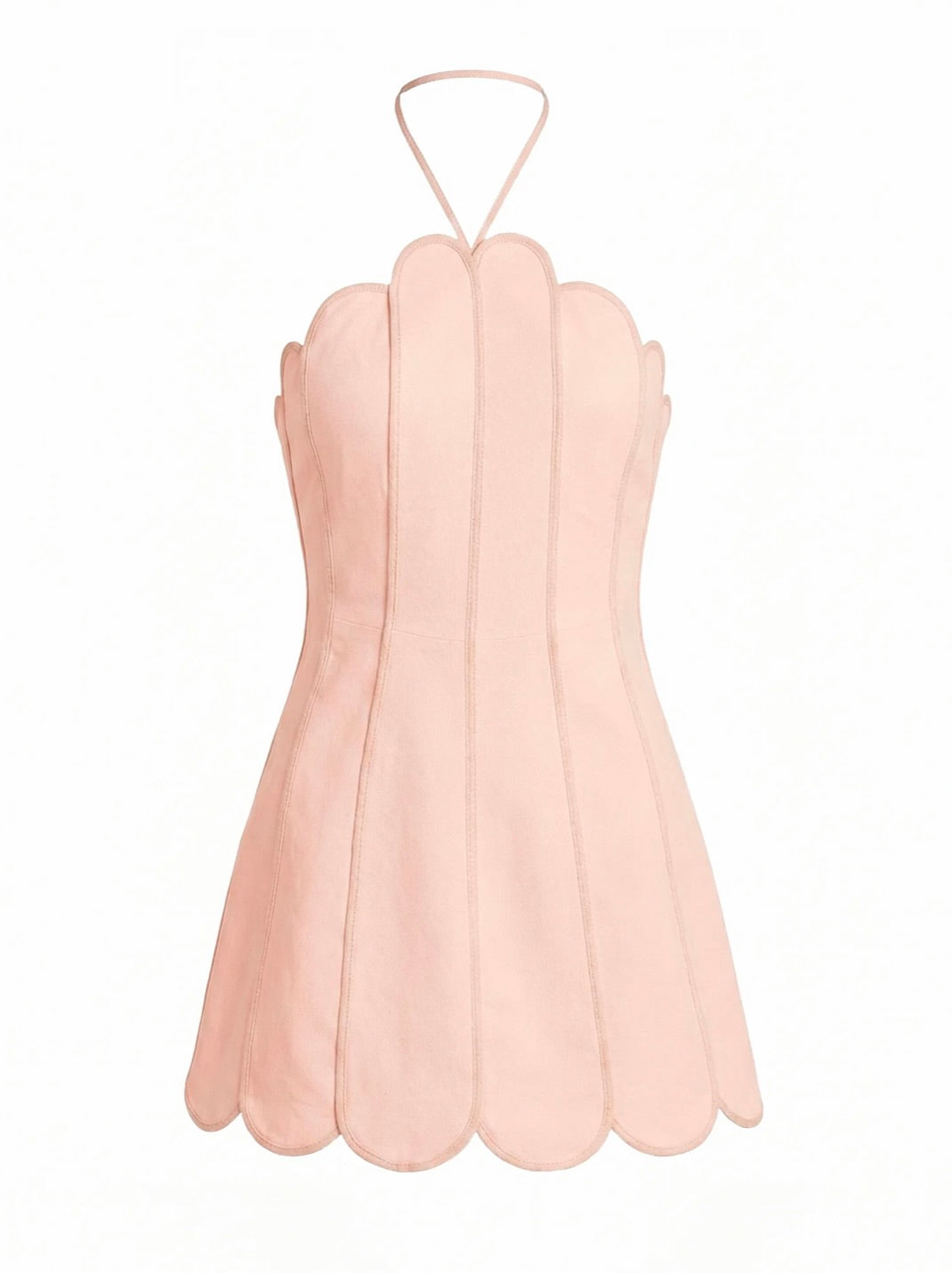 Structured Corset Vertical Panel Dress