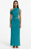Ruched Hip Elastic Waist Skirt