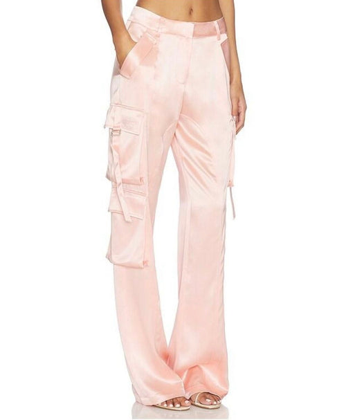 Ballet Slipper Silky Wide-Leg Pants