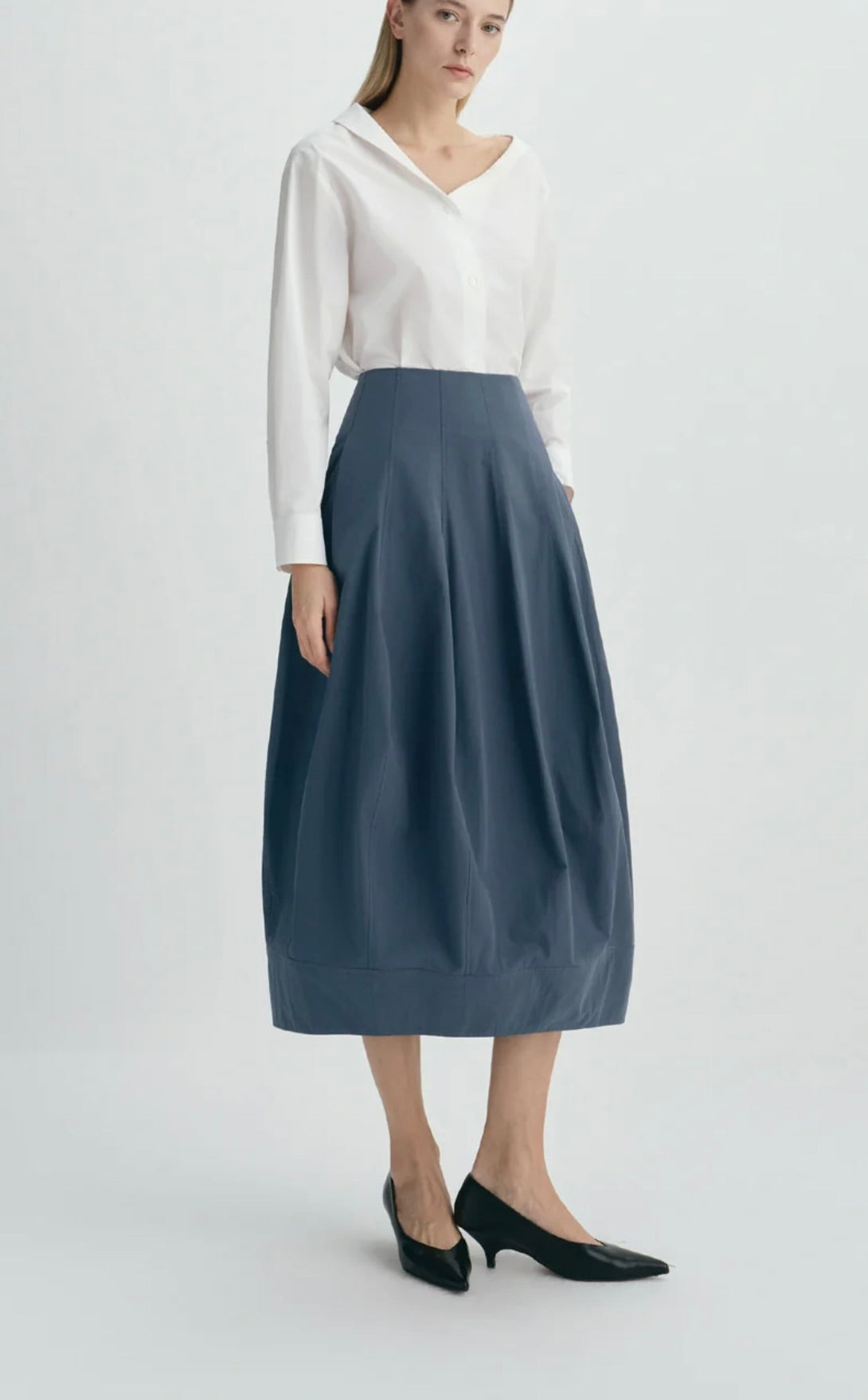 Structured Balloon Silhouette Midi