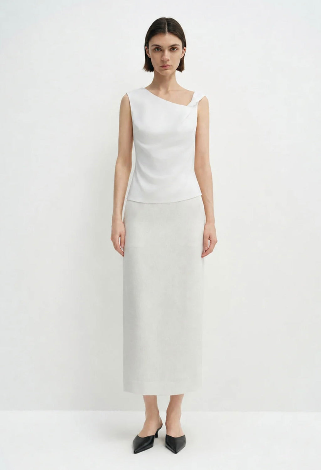 Cloud Twisted-Strap Fluid Top