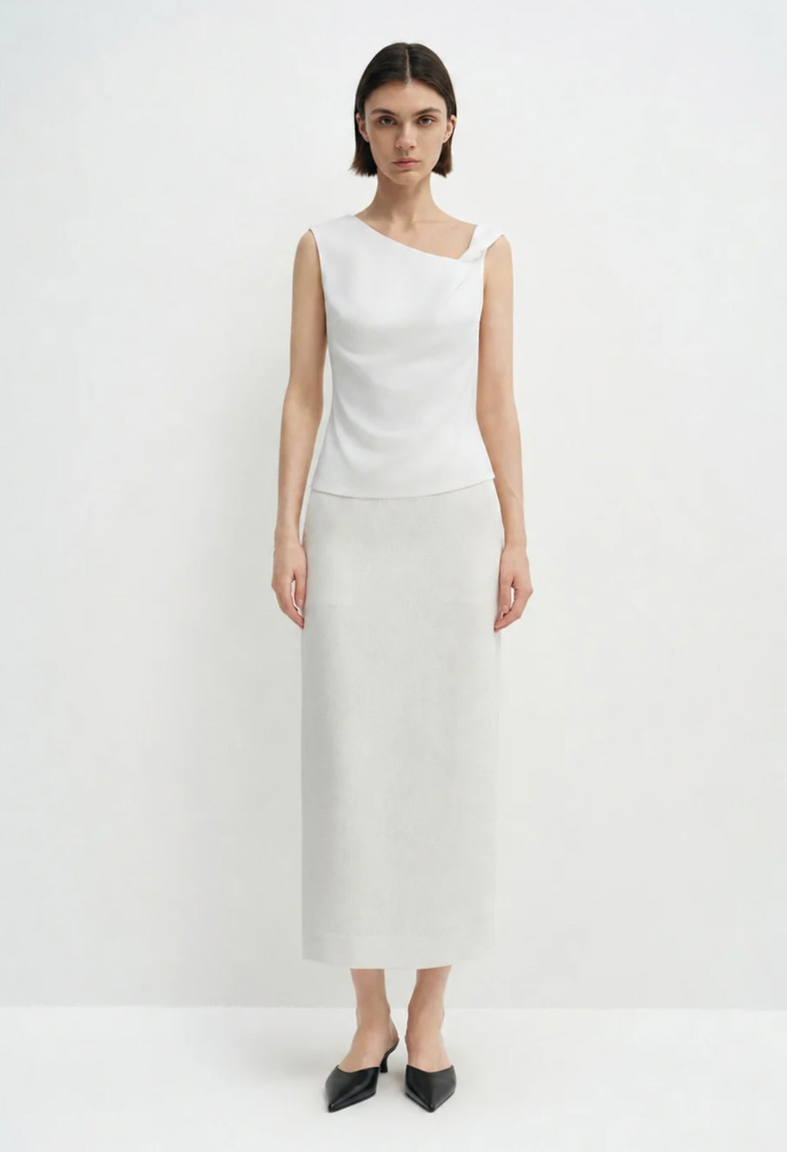 Cloud Twisted-Strap Fluid Top