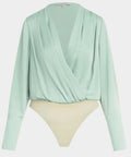 ‌Satin Spandex Bodysuit