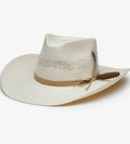 Ivory Toyo Straw Vented Crown Cowboy Hat