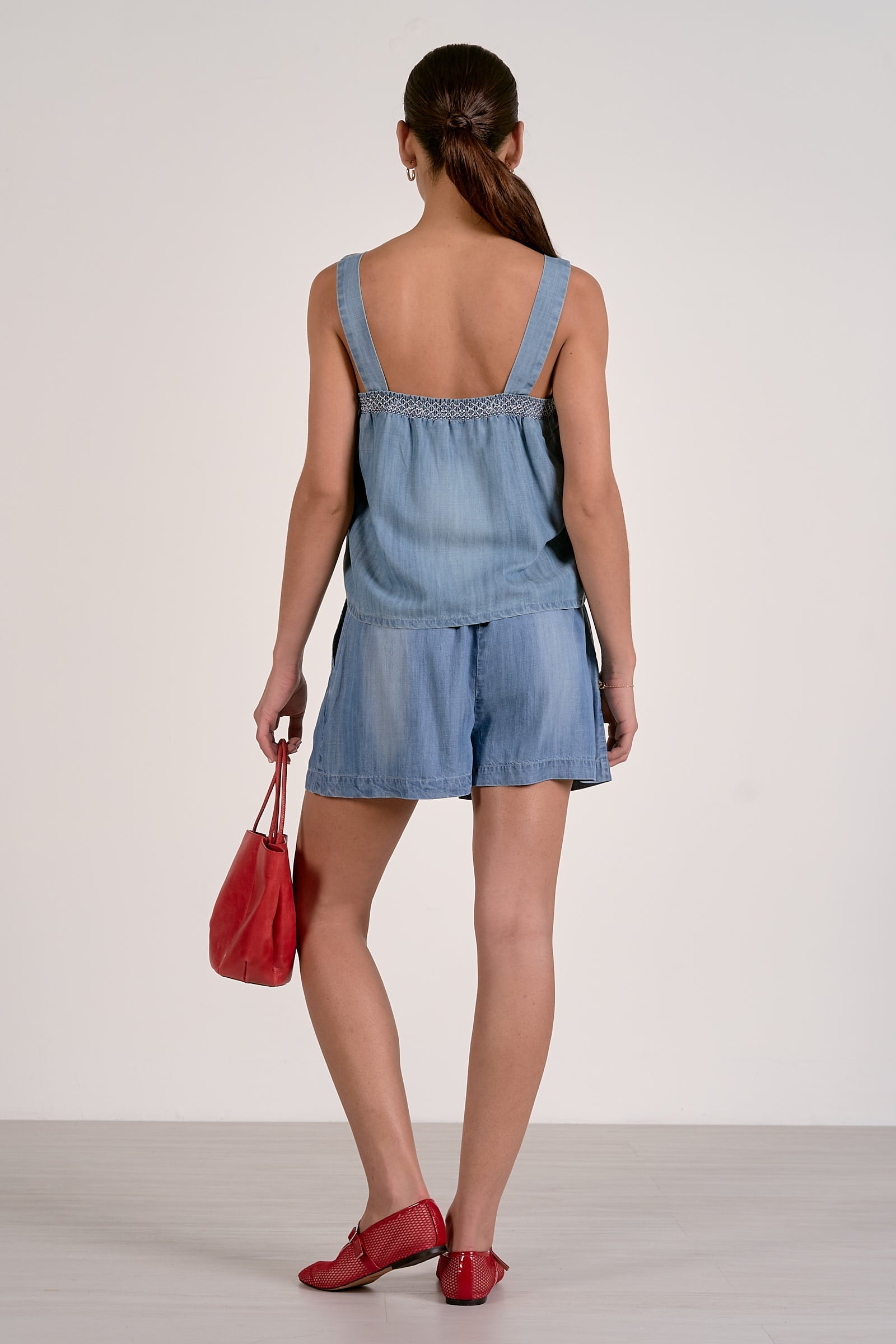 Versatile Layering or Standalone Cotton Tank with Soft Drape