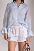 Light Blue Long-Sleeve Cotton Button-Up