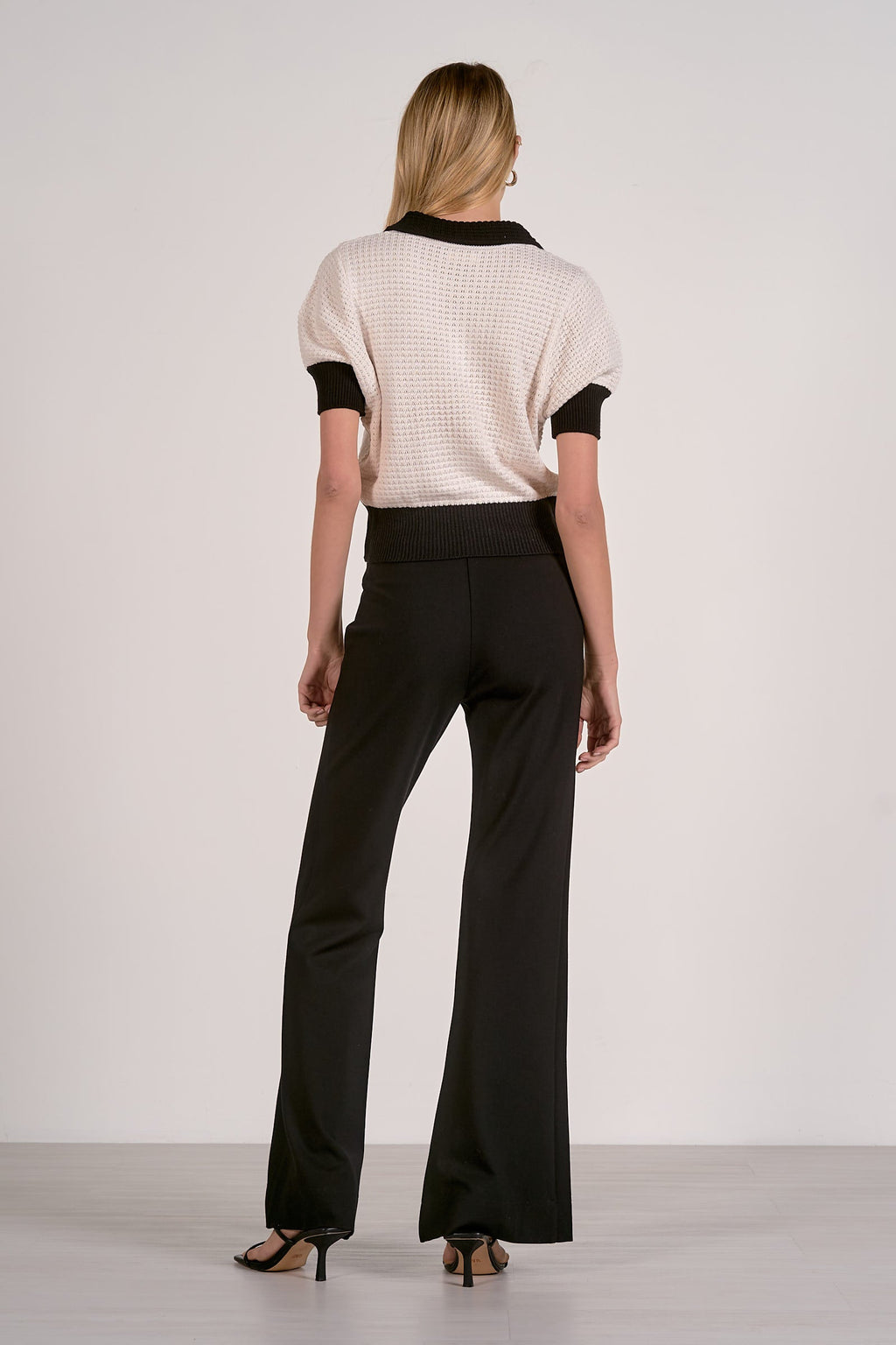 Delicate Crochet Trim Short-Sleeve Top