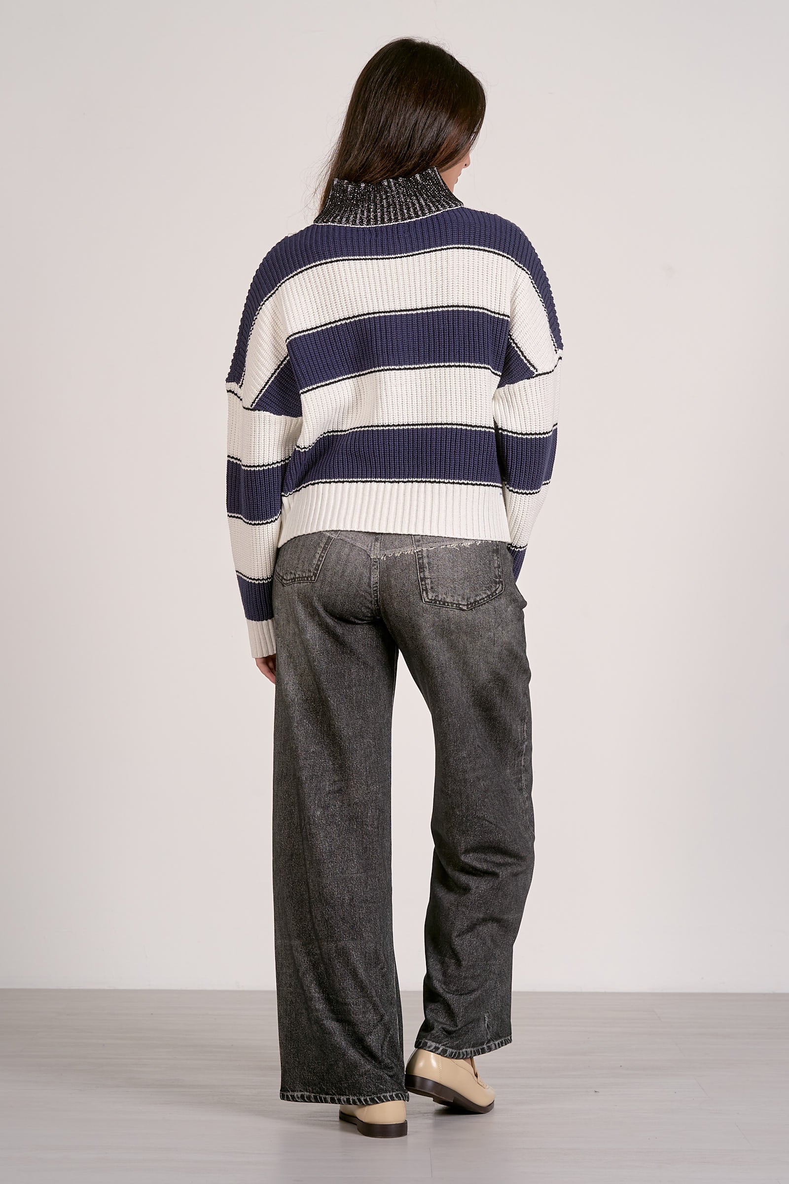 ‌Long Sleeve Zip Sweater
