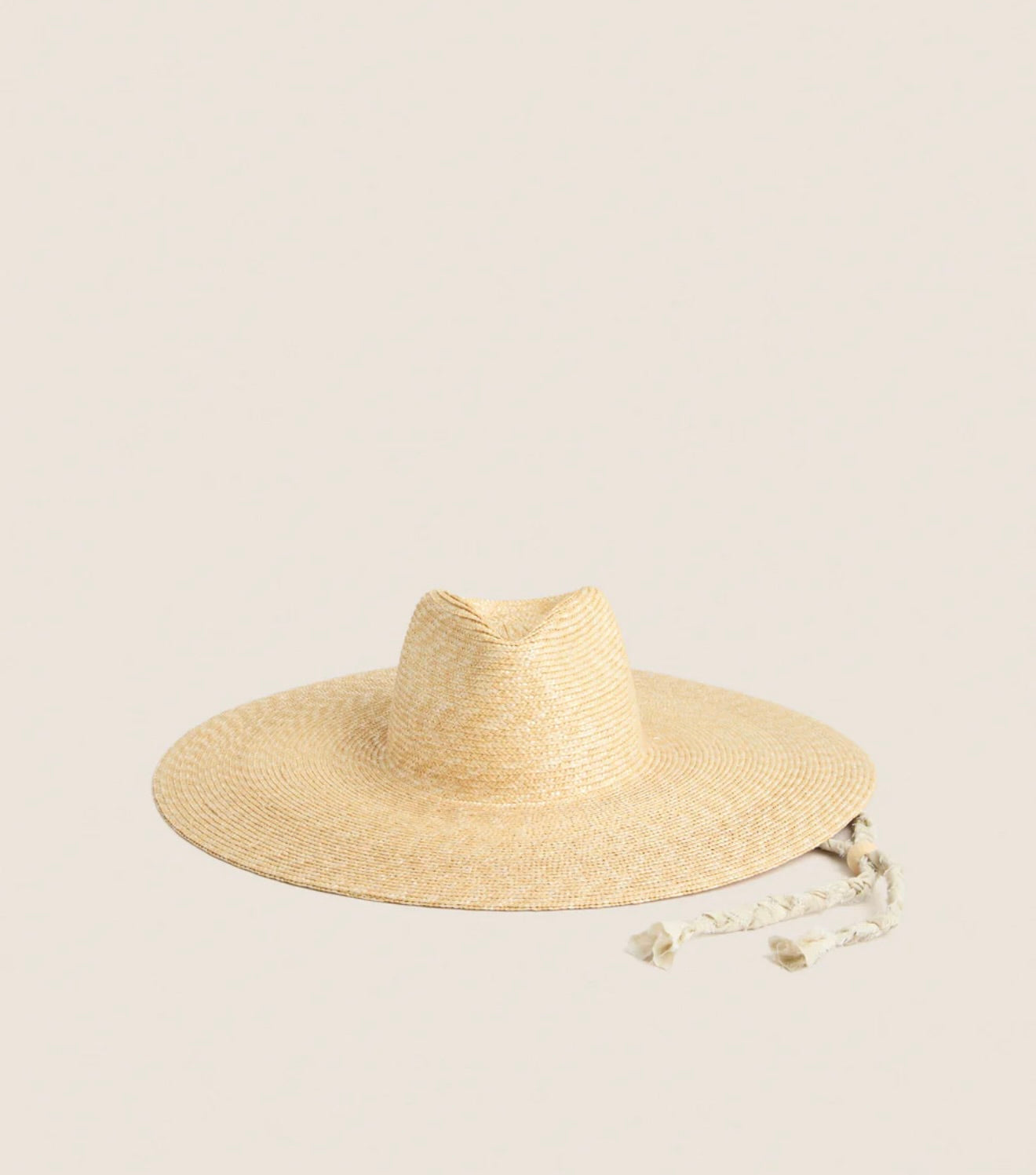 Velcro-Adjustable Wheat Straw Stampede Strap Sun Hat