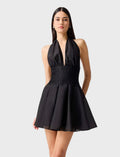 Black Organza Halter