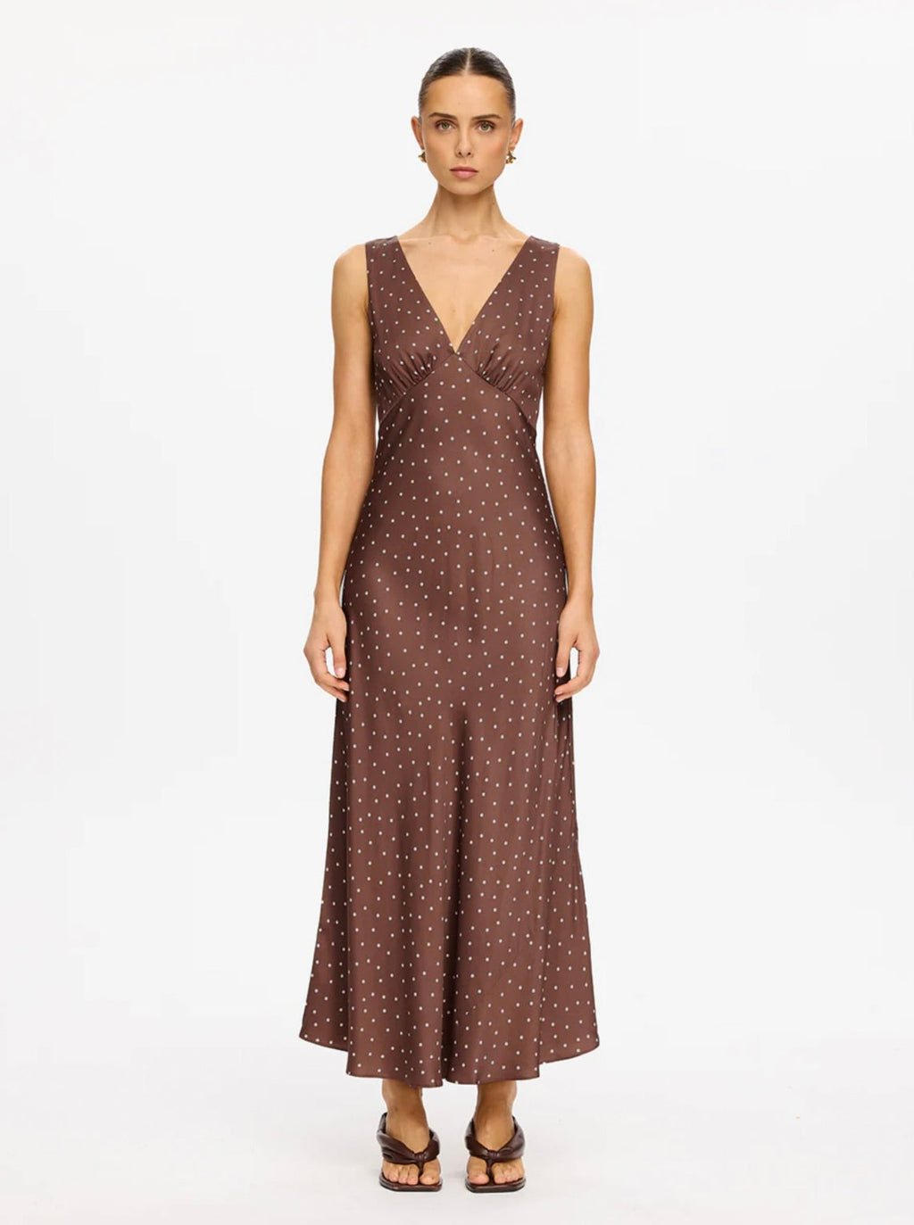 Chocolate Polka Drape